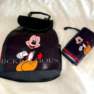 Mickey Mouse Pack bag/bag with matching wallet